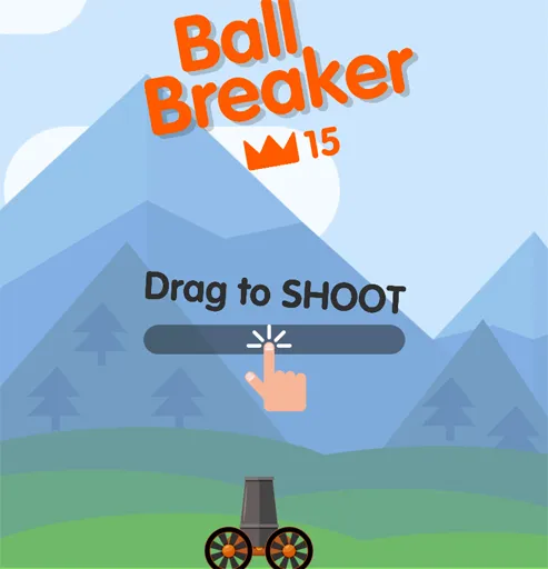 Ball Breaker drag to shoot controls