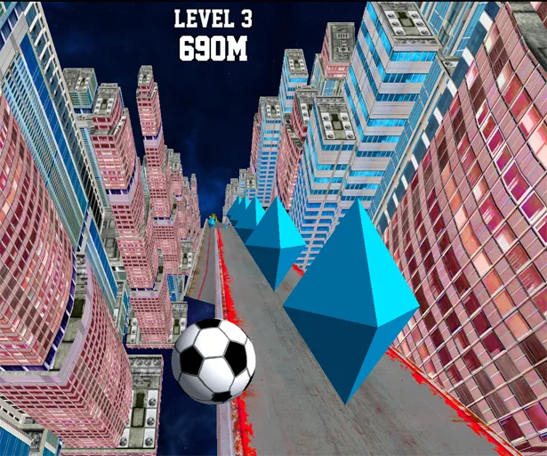 Collecting diamonds in Slope City for upgrades