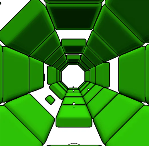 Slope Tunnel green platform rule